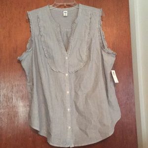 Old Navy xxl button down top NWT